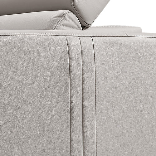 Washington Genuine Leather 6 Seater Corner Sofa With 2 Electric Recliners And Reversible Console V43-SOF-WSHTN-CR