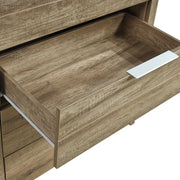 Tallboy with 5 Storage Drawers Natural Wood like MDF in Oak Colour V43-TBY-CELOAK