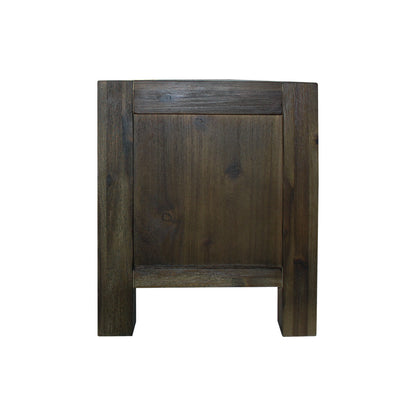 TV Cabinet with 3 Storage Drawers with Shelf Solid Acacia Wooden Frame Entertainment Unit in Chocolate Colour V43-TVC-NOW-CH