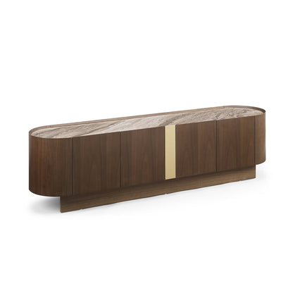 TV Cabinet MDF Board Melamine Interior Storage Entertainment Unit V43-TVC-VNS