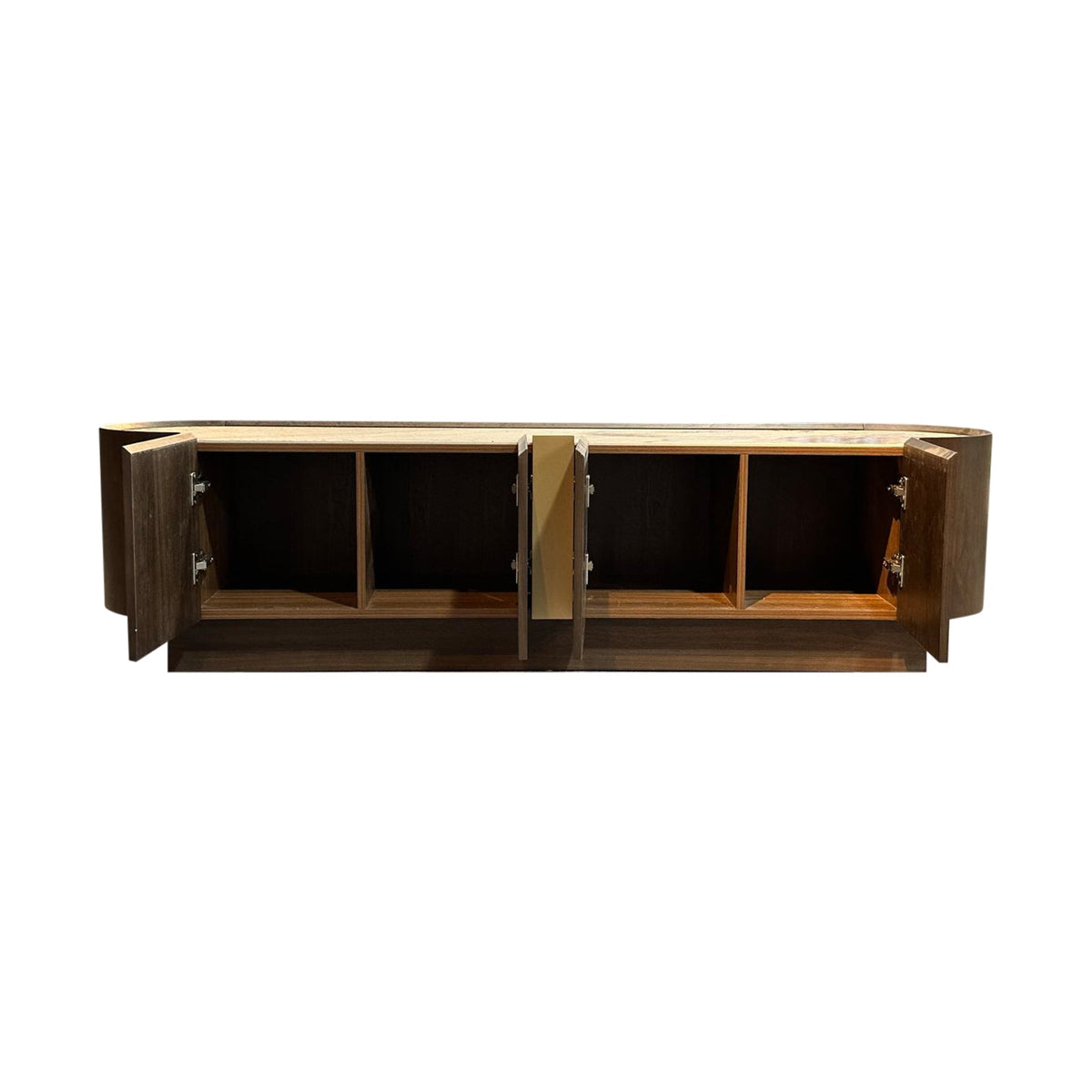 TV Cabinet MDF Board Melamine Interior Storage Entertainment Unit V43-TVC-VNS