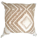 Cream cushion on beige with tufted diamond design 45x45cm V430-KZ-166