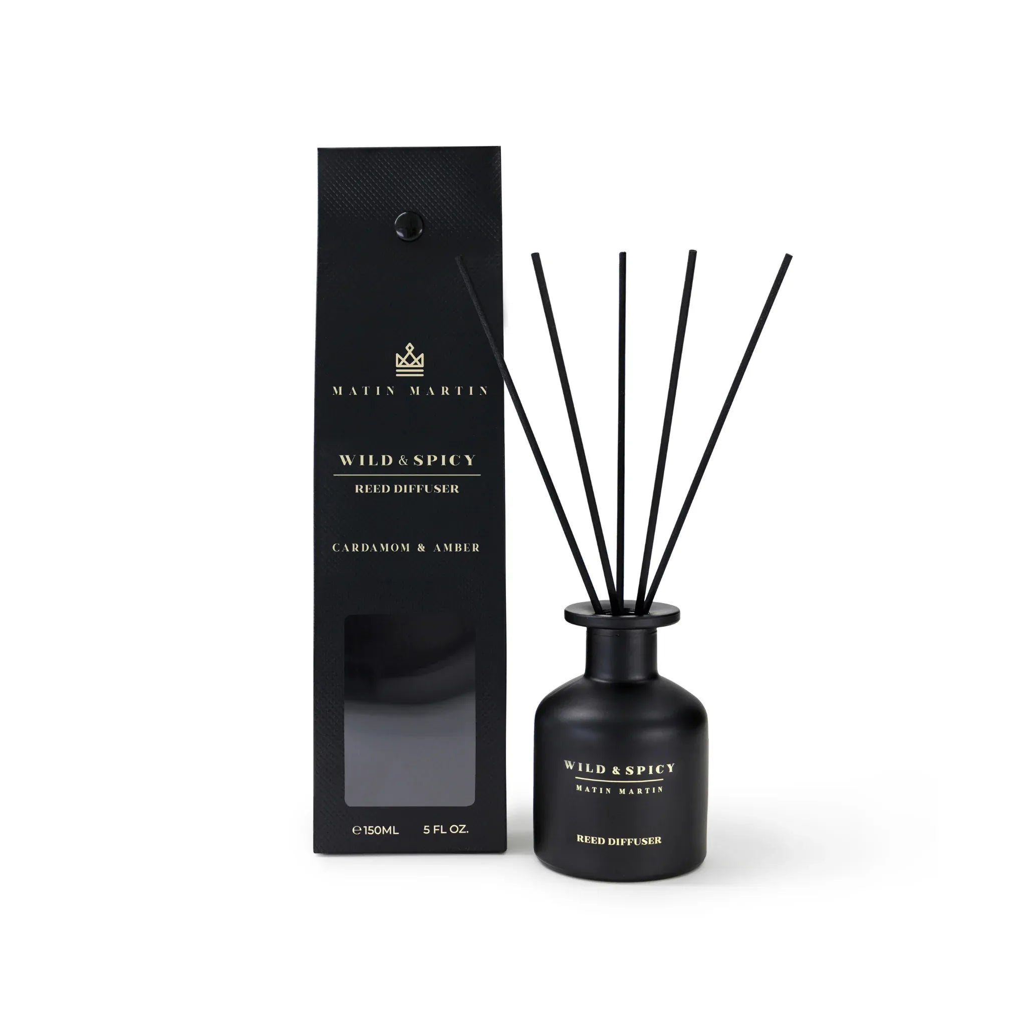WILD & SPICY REED DIFFUSER - CARDAMOM & AMBER 150ML V433-MMWSRD