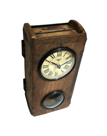Wall Clock - Brick Mould With Pendulum V440-TC107