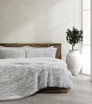 Faux Fur SHERPA 3PCE COMFORTER SET - QUEEN/KING V441-CS4545SILQB/KB