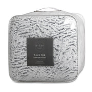Faux Fur SHERPA 3PCE COMFORTER SET - QUEEN/KING V441-CS4545SILQB/KB