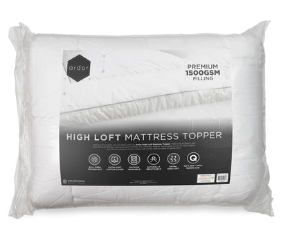 1500GSM Ball fibre MATTRESS TOPPER - SINGLE V441-MT4006WTESB/VAC