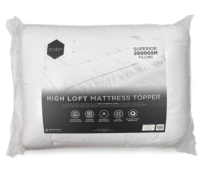2000GSM STANDARD MICROFIBRE MATTRESS TOPPER - QUEEN V441-MT4008WTEQB/VAC