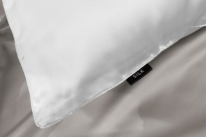 White SILK PILLOWCASE - 51X76CM V441-PC4347WTE51X76
