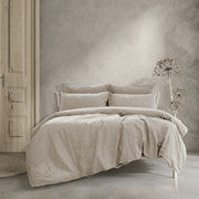 Embre Linen Look Washed Cotton QUILT COVER SET - KING V441-QS4546GRYKB