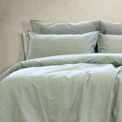 Embre Linen Look Washed Cotton QUILT COVER SET - KING V441-QS4546SEAKB