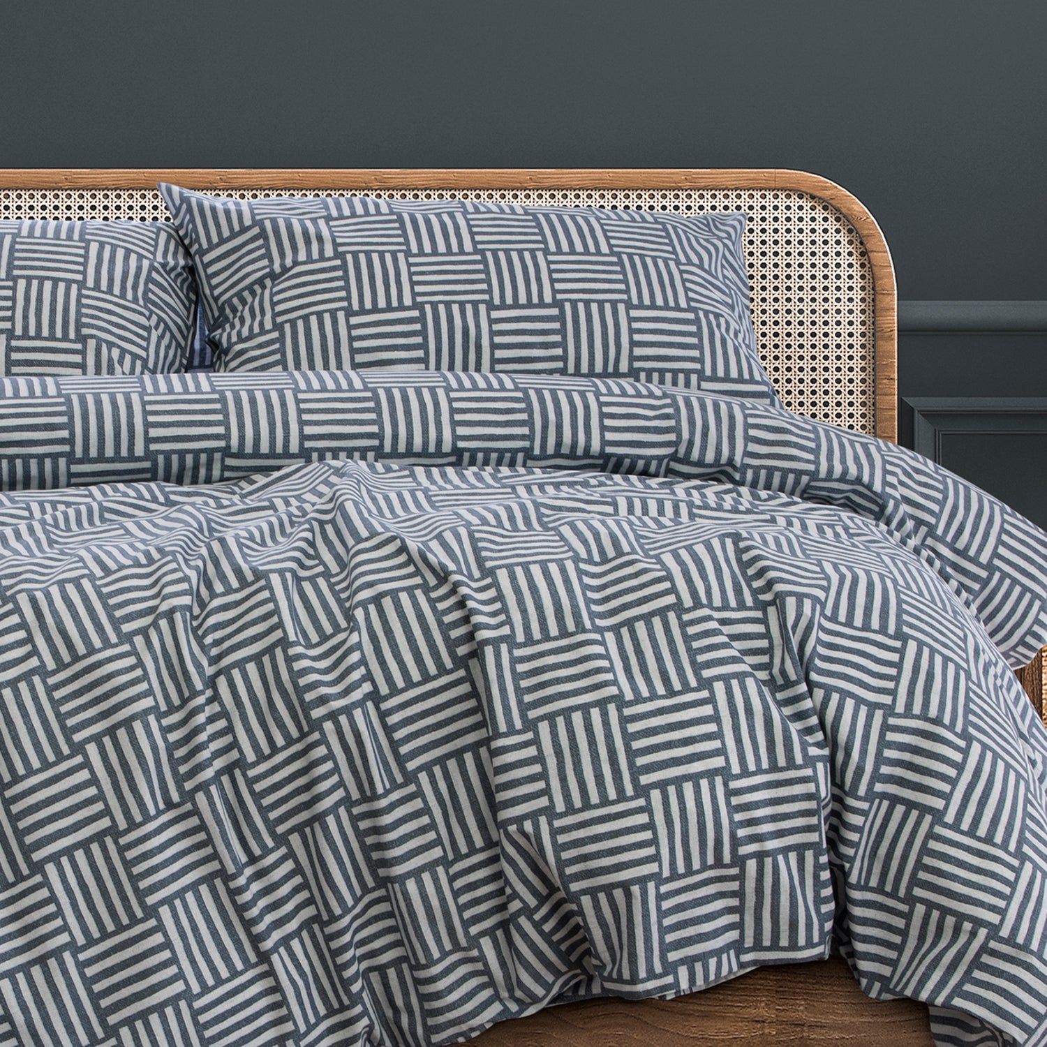 Fletcher PRINTED QUILT COVER SET - KING V441-QS4686INDKB