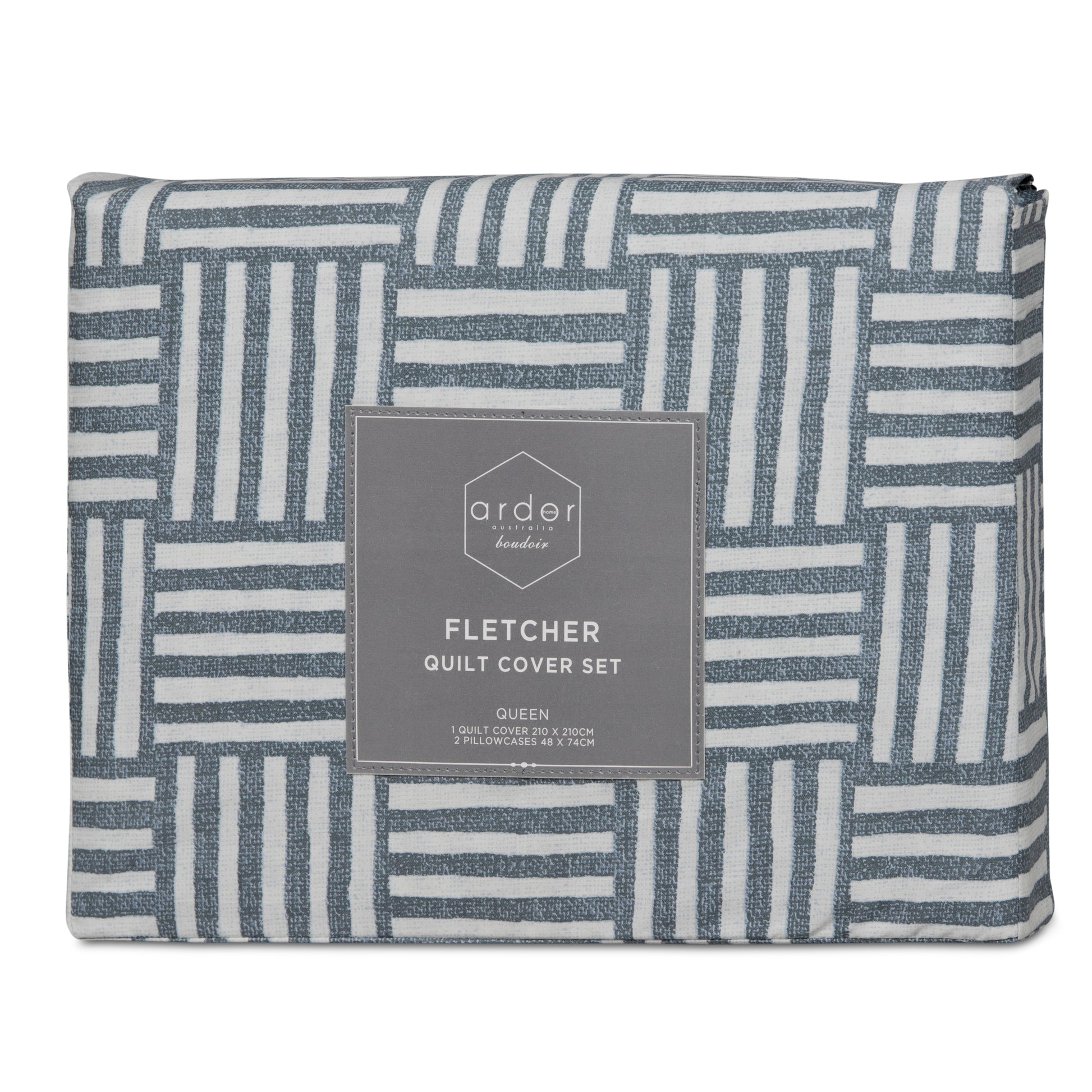 Fletcher PRINTED QUILT COVER SET - KING V441-QS4686INDKB