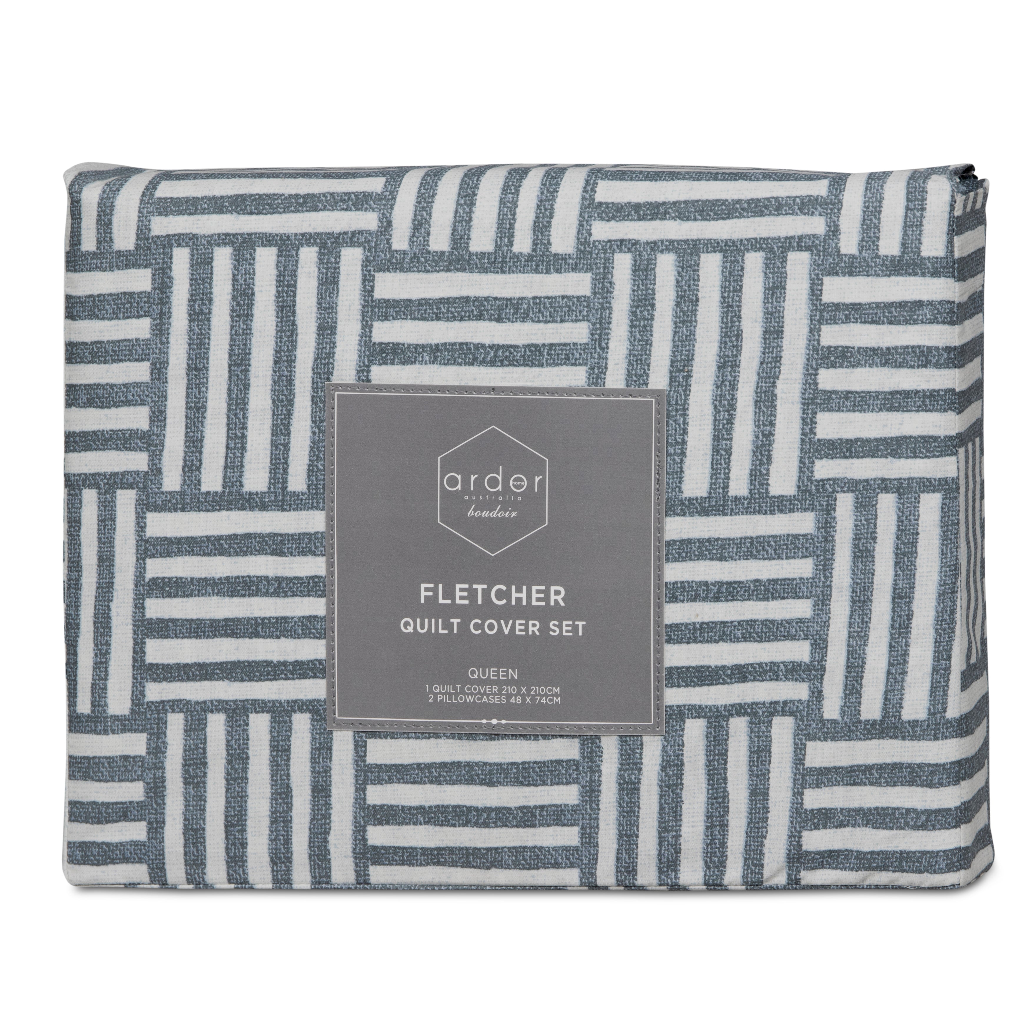 Fletcher PRINTED QUILT COVER SET - KING V441-QS4686INDKB
