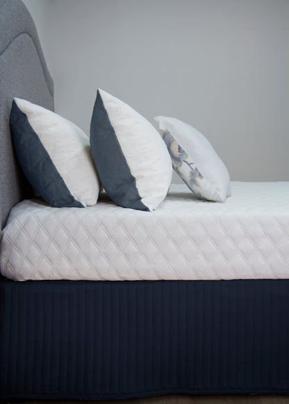 Quilted VALANCE - SINGLE V441-QV2587NAVSB