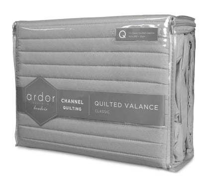 Quilted VALANCE - KING SINGLE V441-QV2587SILKS