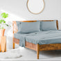1000TC Cotton Rich SHEET SET - KING SINGLE V441-SS4056BLUKS