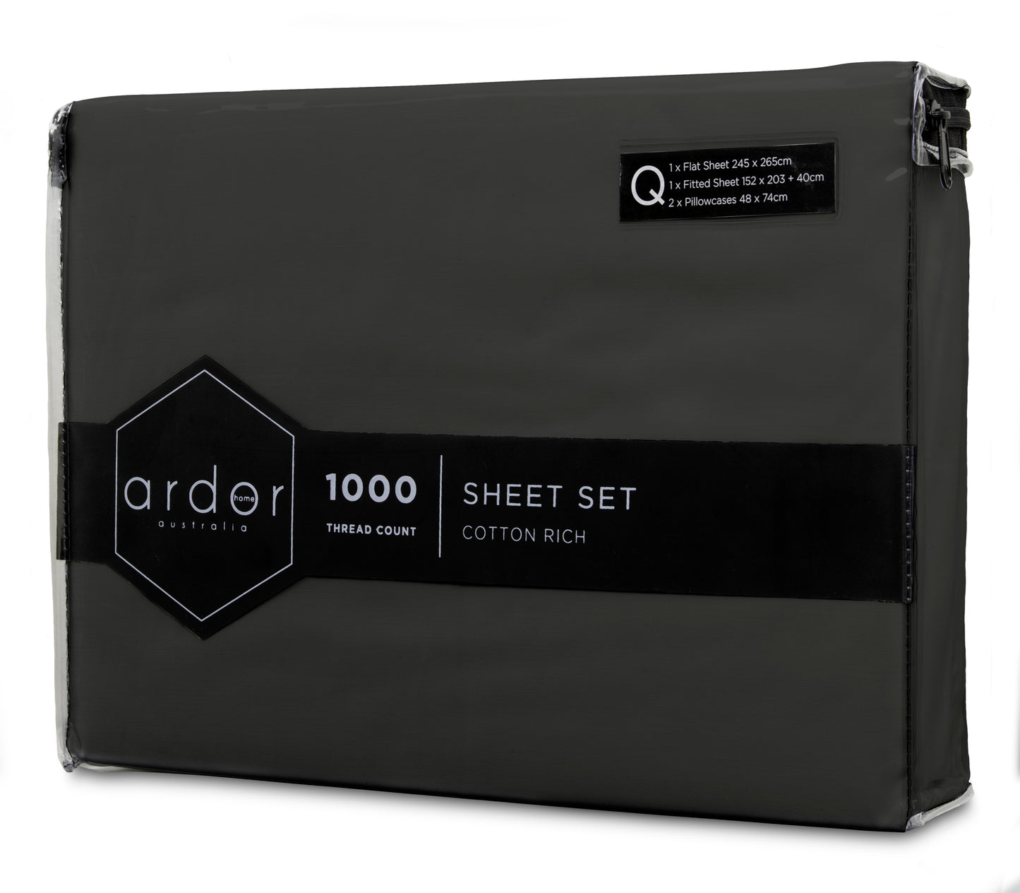 1000TC Cotton Rich SHEET SET - KING V441-SS4056CHLKB