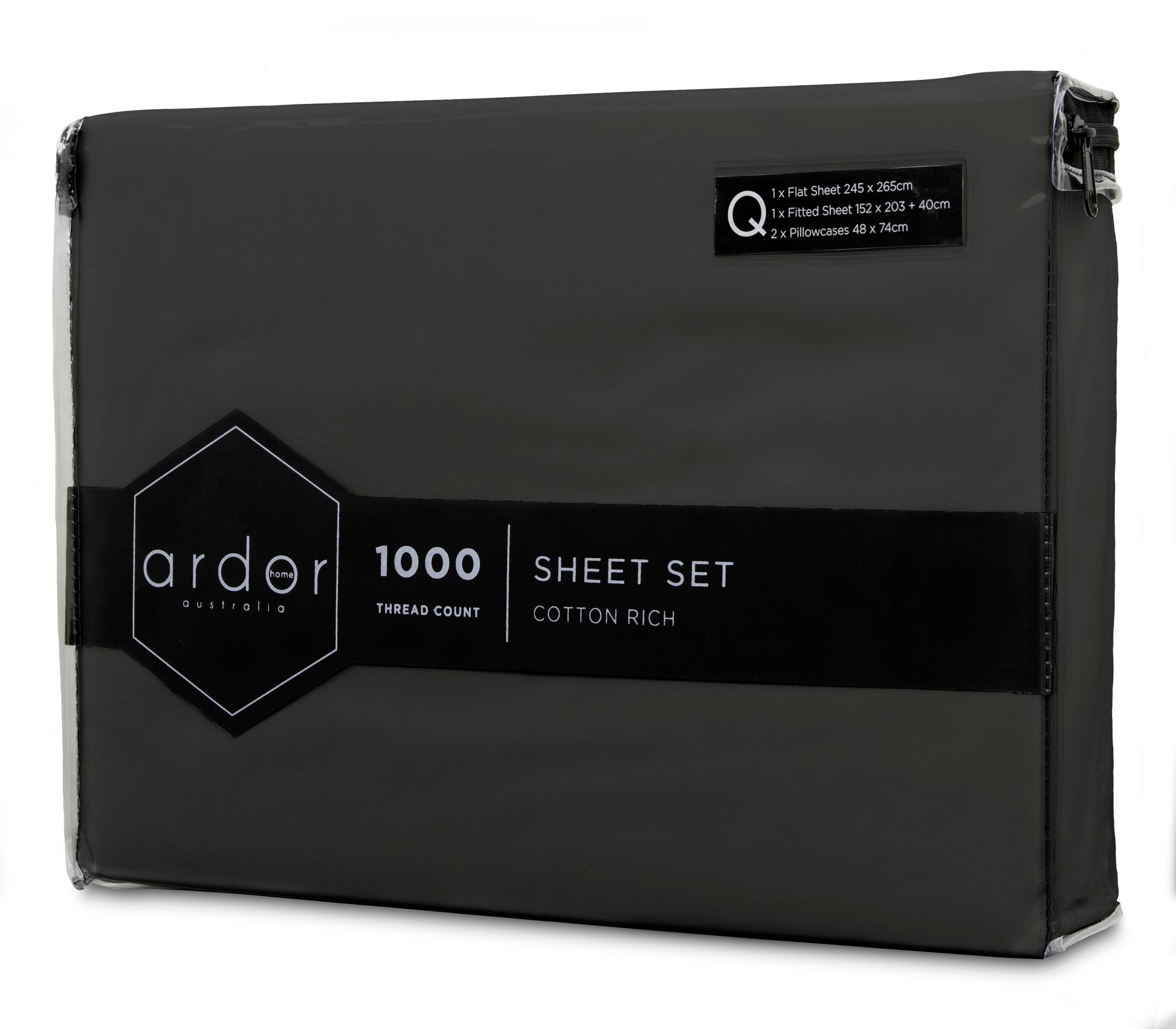 1000TC Cotton Rich SHEET SET - KING V441-SS4056CHLKB