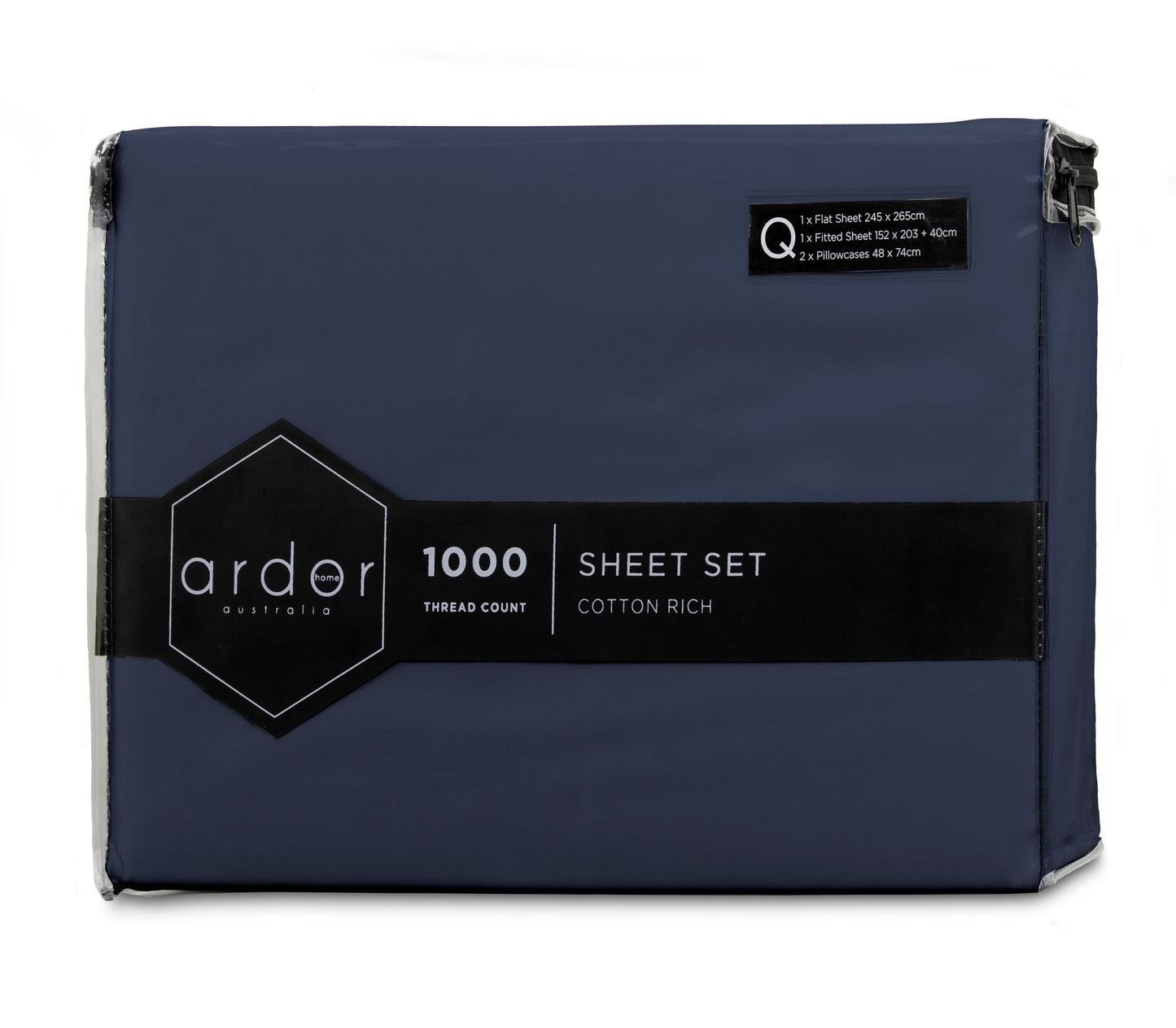 1000TC Cotton Rich SHEET SET - KING V441-SS4056NVYKB