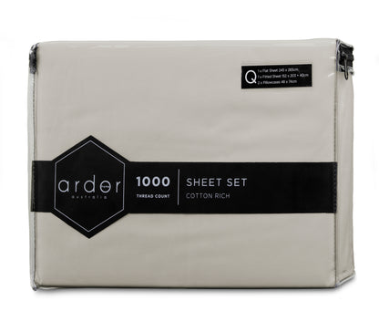 1000TC Cotton Rich SHEET SET - KING SINGLE V441-SS4056SANKS