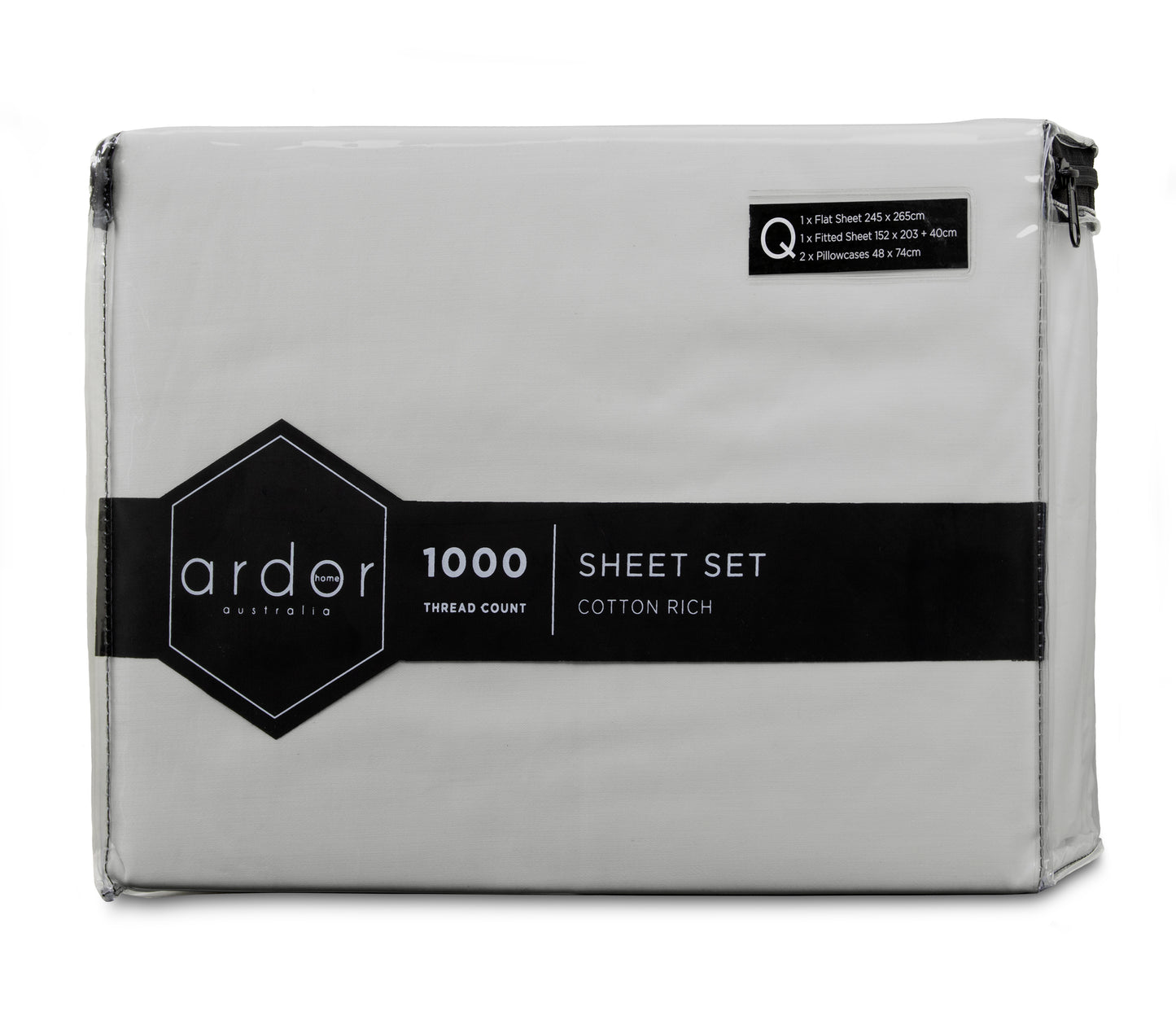 1000TC Cotton Rich SHEET SET - KING SINGLE V441-SS4056SILKS