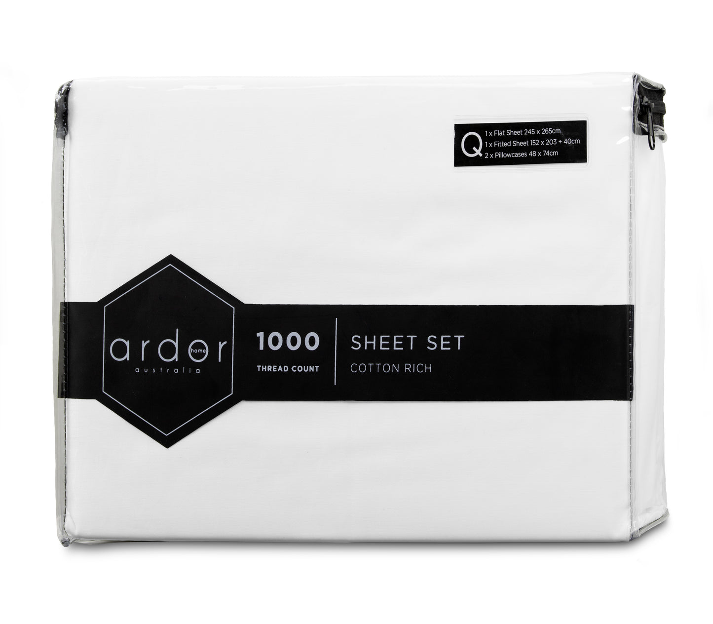 1000TC Cotton Rich SHEET SET - KING SINGLE V441-SS4056WTEKS