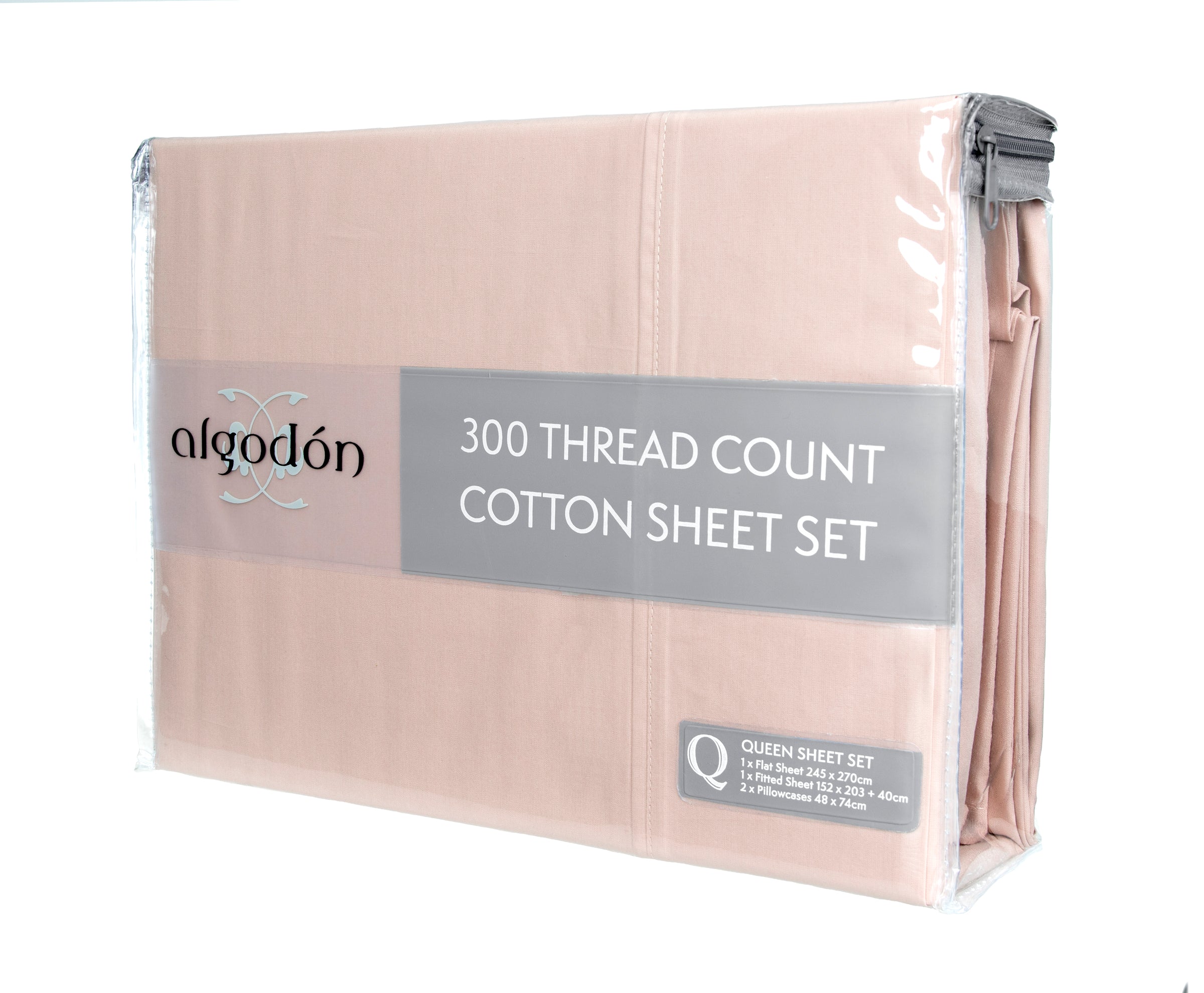 300TC Cotton SHEET SET - KING V441-SS4198PNKKB
