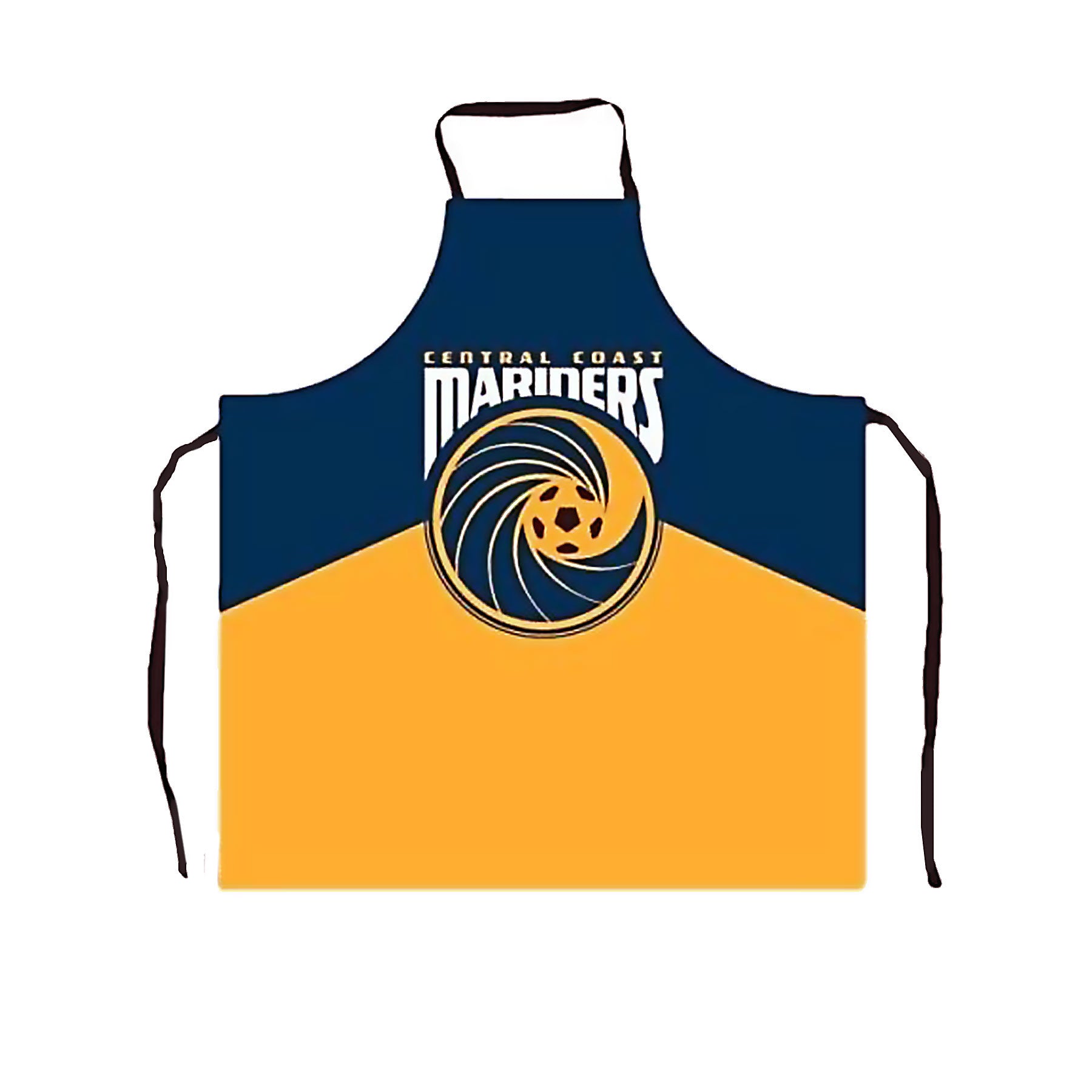 A-League BBQ Apron Central Coast Mariners V442-ABR-APRON-BBQCCMARINERS-NAVY-SH