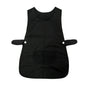 Ladies Women Side Button Tabard Apron 50x80 cm Black V442-ABR-APRON-TABARD-BLACK-SH