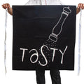 100% Cotton Master Chef Half Apron Heavy Duty Tasty V442-ABR-APRON-TASTY-BLACK-SH