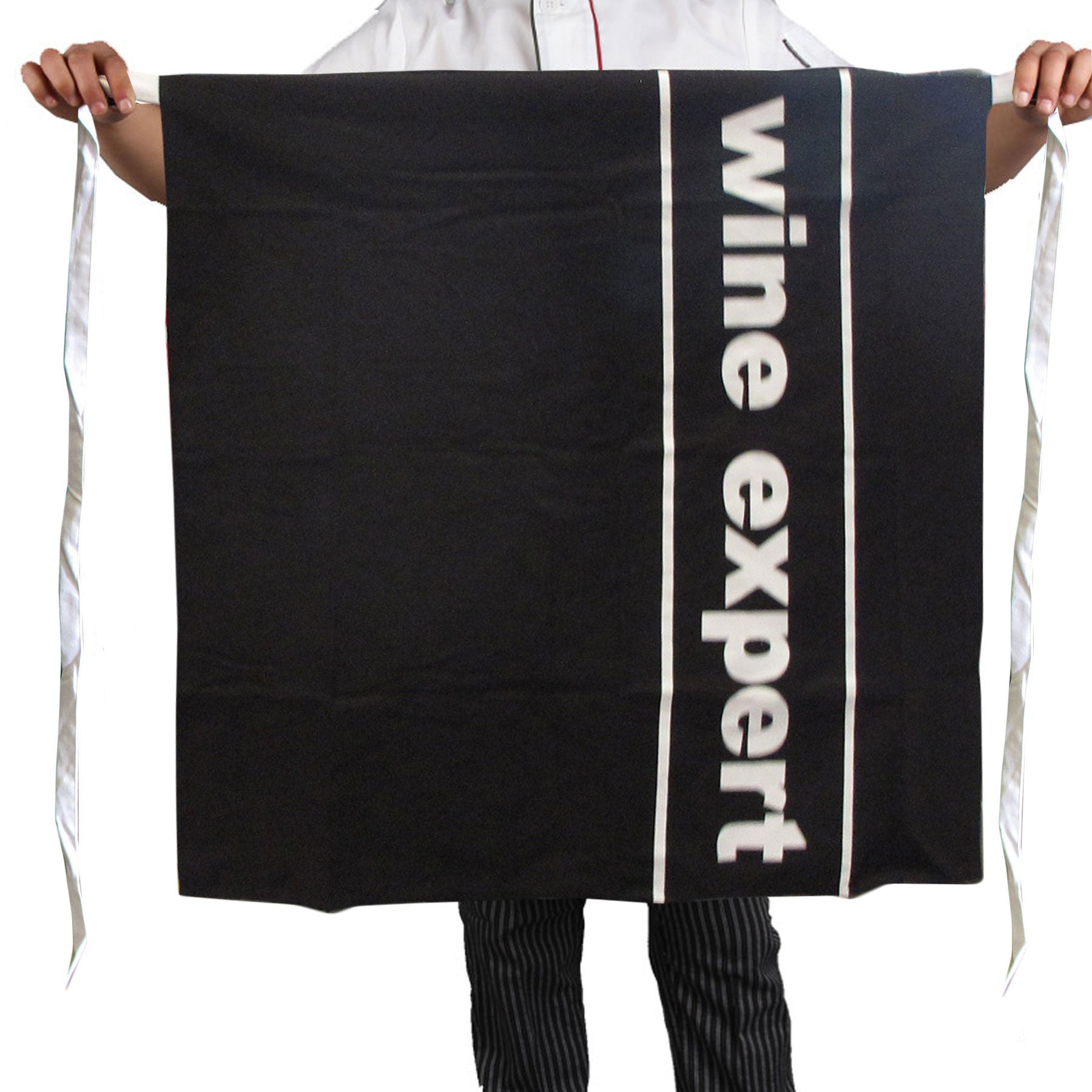 100% Cotton Master Chef Half Apron Heavy Duty Wine Expert V442-ABR-APRON-WINEEXPERT-BLACK-SH