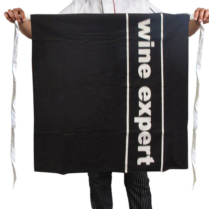 100% Cotton Master Chef Half Apron Heavy Duty Wine Expert V442-ABR-APRON-WINEEXPERT-BLACK-SH