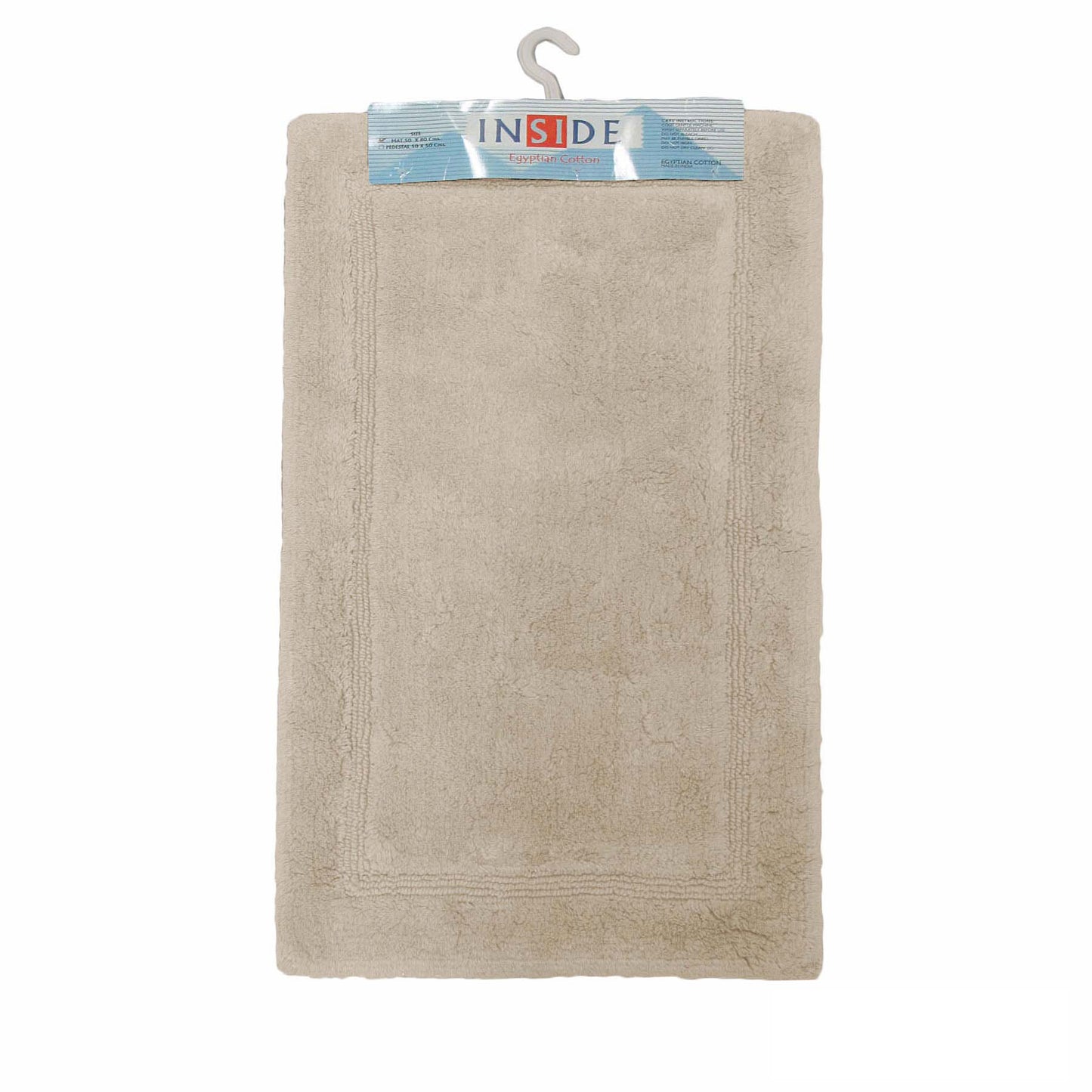Egyptian Cotton Bath Mat 50x80 cm Taupe V442-ABR-BATHM-EGYPTIANCOTTON-TAUPE-RE