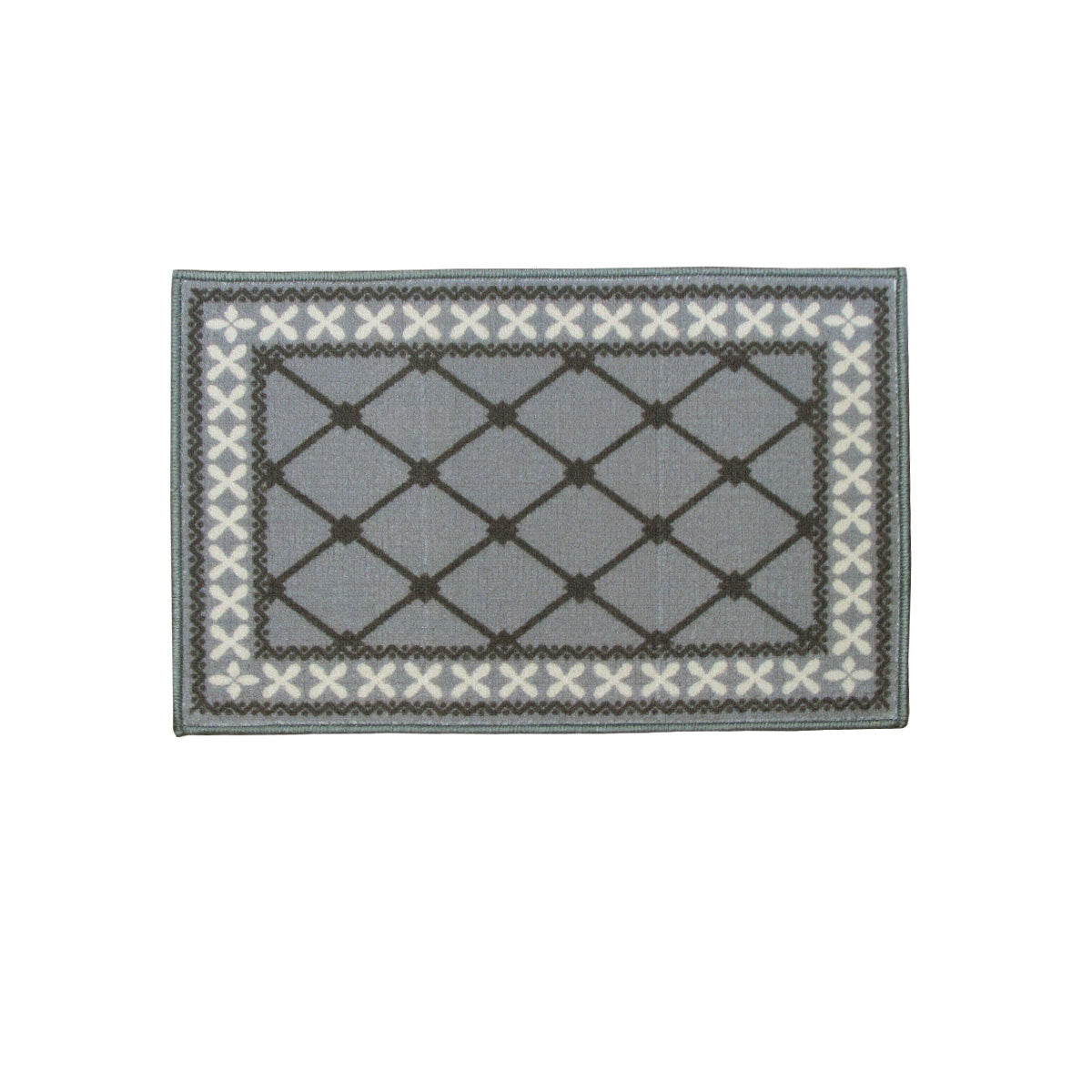 Mason Rubber Backed Bath Mat 40 x 60cm - Grey V442-ABR-BATHM-MASON-GREY-RE