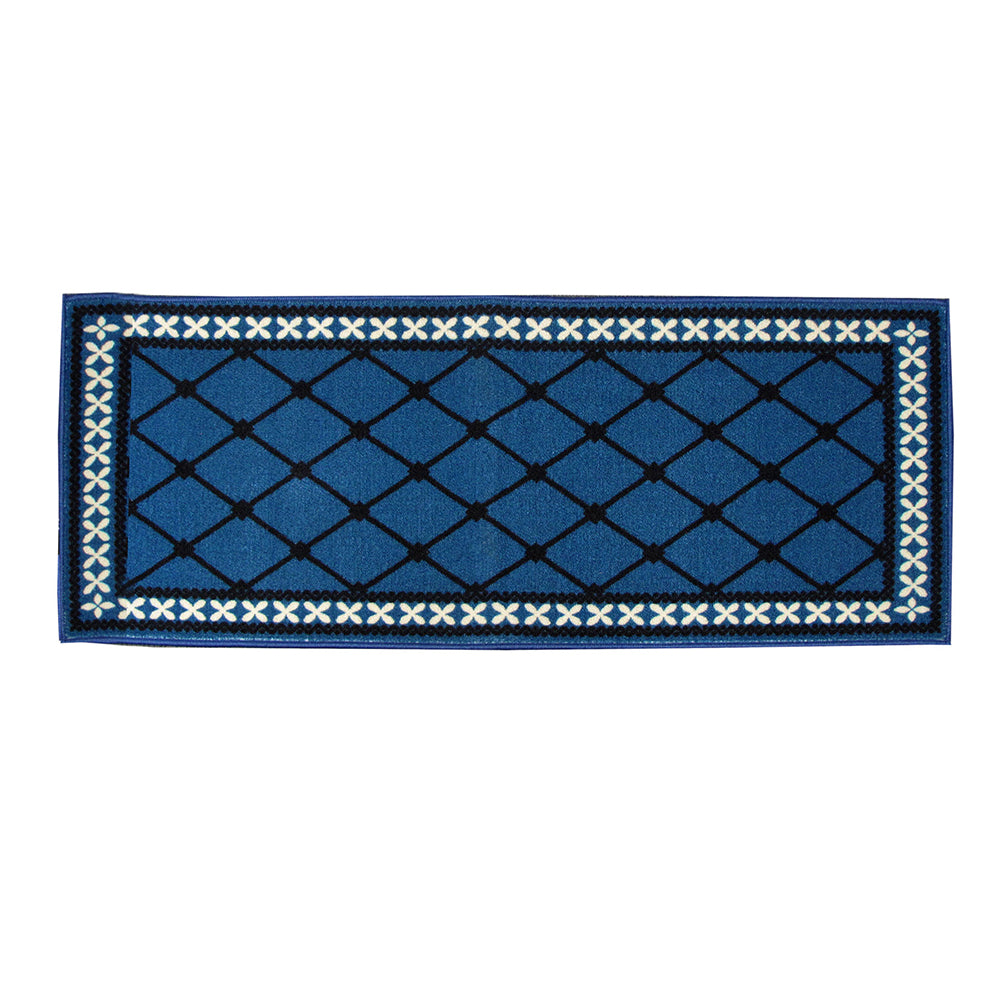 Mason Non Slip Bath Runner 50 x 120cm Blue V442-ABR-BATHR-MASON-BLUE-RE