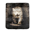 Soft 3D Animal Print Faux Mink Blanket Queen Leopard V442-ABR-BLANKET-3DANIMALLEOPARD-TAUPE-QS
