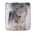 Soft 3D Animal Print Faux Mink Blanket Queen Wild Wolf V442-ABR-BLANKET-3DANIMALWILDWOLF-GREY-QS