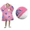 Blanket Hoodie with Sherpa Reverse Pink Cupcakes V442-ABR-BLANKET-ADULTHOODIECUPCAKES-PINK-SH