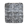 Animal Skin Pattern Faux Mink Blanket Queen Zebra V442-ABR-BLANKET-ANIMALZEBRA-BLACK-QS