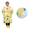 Girls Comfy Warm Blanket Hoodie with Sherpa Fleece Reverse Bookworm V442-ABR-BLANKET-GHOODIEBOOKWORM-LATTE-SH