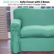 Jade Green Sofa Cover 2 to 3 Seater 230 X 420cm V442-ABR-COUCHC-PRINT-2TO3SEATER-JADE