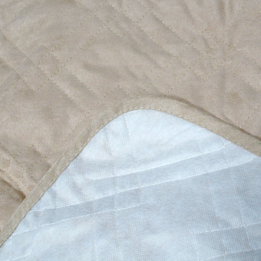 Faux Suede 1 Seater Sofa Protector Camel V442-ABR-COUCHC-PROTECTOR-1SEATER-CAMEL