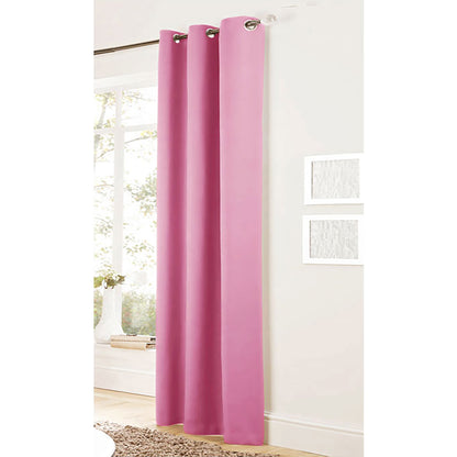 Bloomington One Panel of Easy Care Eyelet Curtains Pink 120 x 221 cm V442-ABR-CURTAIN-EYELETONE-PINK-120