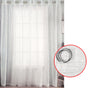 Pair of White Checkered Eyelet Sheer Curtains 140 x 225cm V442-ABR-CURTAIN-EYELETSHEERCHECKERED-WHITE-RE
