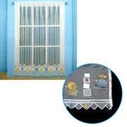 One Piece Kids CuteSheer Lace Curtain Circus V442-ABR-CURTAIN-LACECIRCUS-WHITE-RE