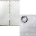 Bubble White Pair of Sheer Eyelet Curtains 140 x 223cm V442-ABR-CURTAIN-PAIRBUBBLEEYELET-WHITE-RE
