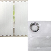 Bubble White Pair of Sheer Eyelet Curtains 140 x 223cm V442-ABR-CURTAIN-PAIRBUBBLEEYELET-WHITE-RE