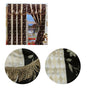Pair of Caria Black Jacquard Tassels Unlined Curtains 145 x 210 cm V442-ABR-CURTAIN-PAIRCARIA-BLACK-RE