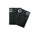 Pair of Blockout Embossed Eyelet Wave Curtains Black V442-ABR-CURTAIN-WAVEEYELET-BLACK-RE